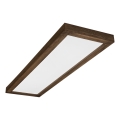 Brilagi - LED Plafondlamp voor de badkamer WOODY FRAME LED/50W/230V 120x30 cm IP44 eiken walnoot
