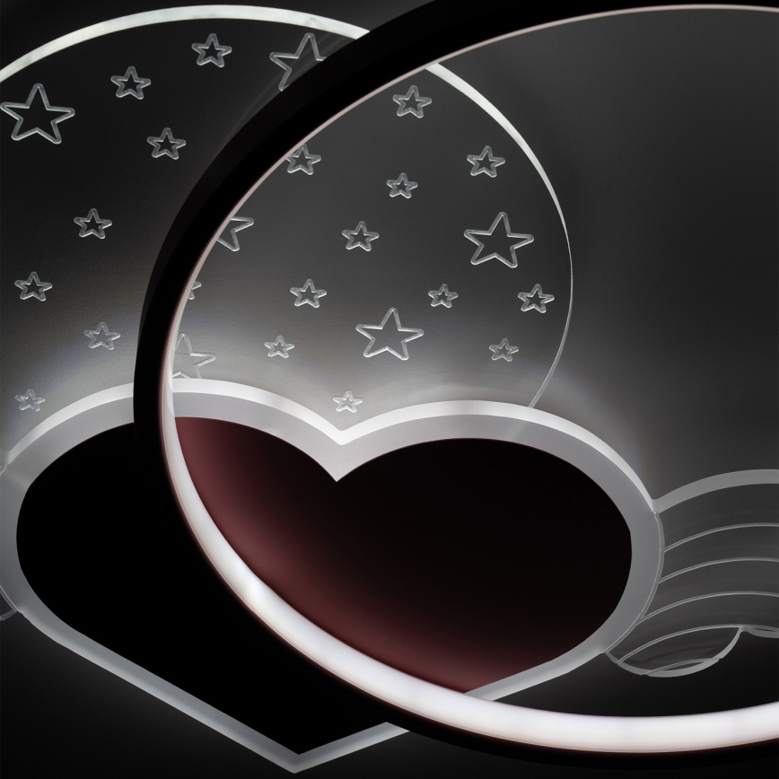 Brilagi - LED plafondlamp voor kinderen LOVE LED/48W/230V 3000/4500/6000K roze