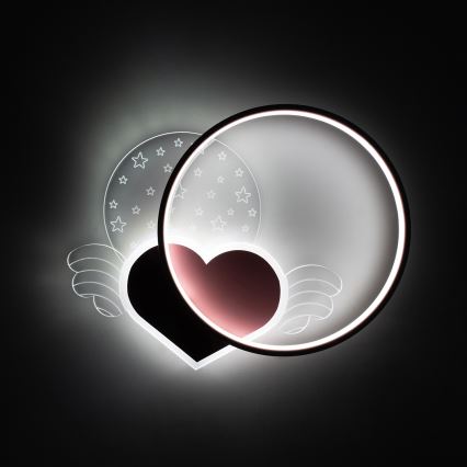 Brilagi - LED plafondlamp voor kinderen LOVE LED/48W/230V 3000/4500/6000K roze