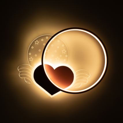 Brilagi - LED plafondlamp voor kinderen LOVE LED/48W/230V 3000/4500/6000K roze