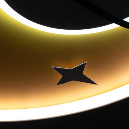 Brilagi -LED Plafondlamp voor kinderkamer STARSHIP LED/64W/230V 3000/4500K geel