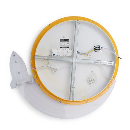 Brilagi -LED Plafondlamp voor kinderkamer STARSHIP LED/64W/230V 3000/4500K geel