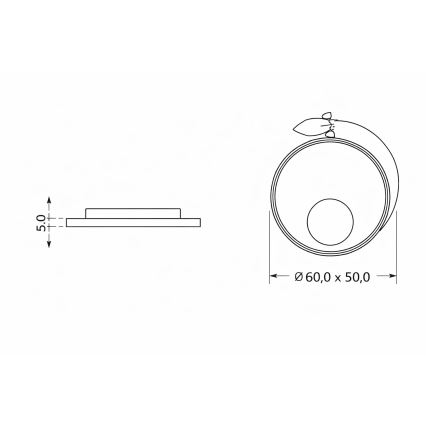 Brilagi -LED Plafondlamp voor kinderkamer STARSHIP LED/64W/230V 3000/4500K geel