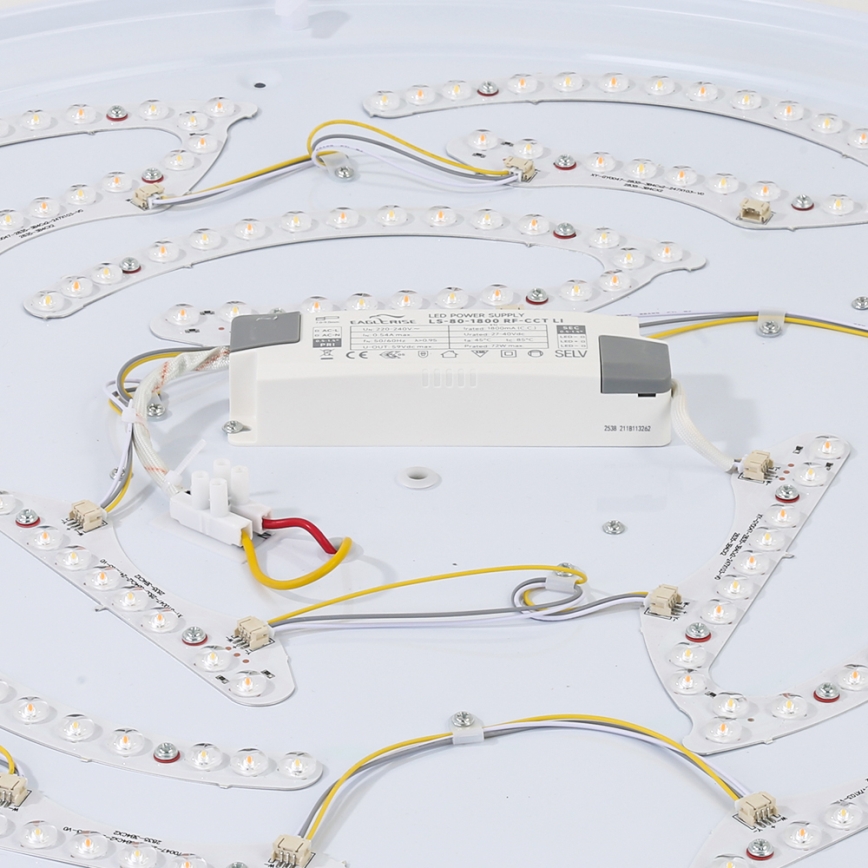 Brilagi - LED-plafondlamp WOODROUND LED/40W/230V 3000/4000/6000K Ø 60 cm hout CRI 90