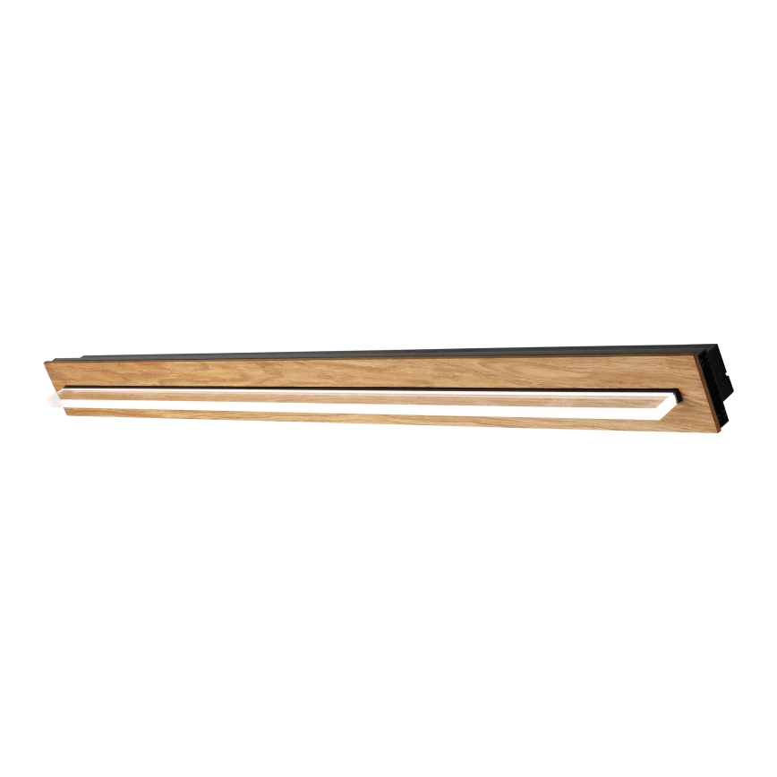 Brilagi - LED plafondlamp WOODY FLAT LED/25W/230V 118 cm eiken/zwart