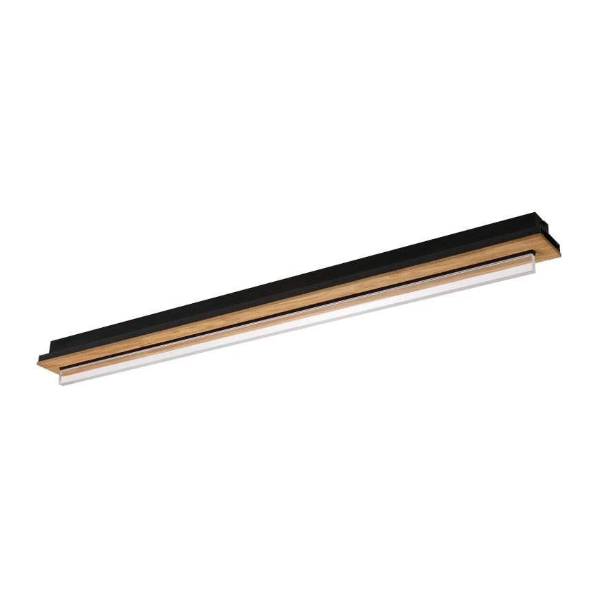 Brilagi - LED plafondlamp WOODY FLAT LED/25W/230V 118 cm eiken/zwart