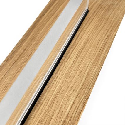 Brilagi - LED plafondlamp WOODY FLAT LED/25W/230V 118 cm eiken/zwart