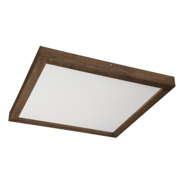 Brilagi - LED Plafondlamp WOODY FRAME LED/50W/230V 60x60 cm IP44 notenhout