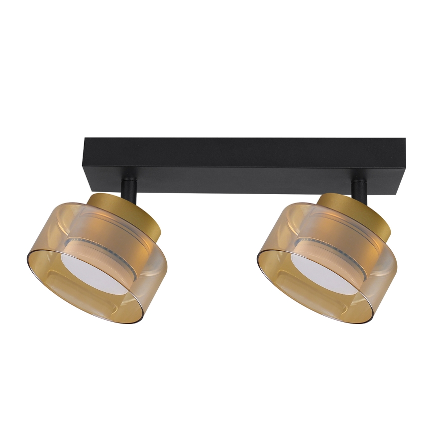 Brilagi - LED Plafondspot AURA LUX 2xGX53/30W/230V zwart/goud