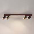BRILAGI - LED plafondspot SELE 4xGU10/30W/230V + LED/20W zwart/eiken decor