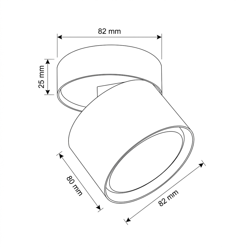 BRILAGI - LED plafondspot SMOOTH TILTY 1xGX53/15W/230V wit