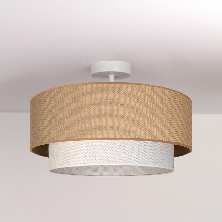 Brilagi - LED plafonnière BOHO ECO 1xE27/10W/230V Ø 40 cm beige/crème