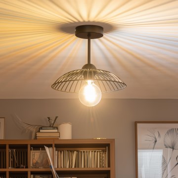 Brilagi - LED plafonnière CERIA WIRE 1xE27/60W/230V Ø 26 cm zwart