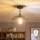 Brilagi - LED plafonnière CERIA WIRE 1xE27/60W/230V Ø 26 cm zwart