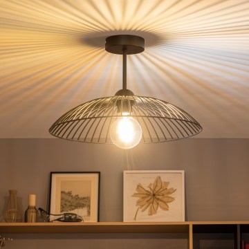 Brilagi - LED plafonnière CERIA WIRE 1xE27/60W/230V Ø 38 cm zwart