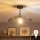 Brilagi - LED plafonnière CERIA WIRE 1xE27/60W/230V Ø 38 cm zwart