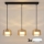 Brilagi - LED RGB+CCT dimbare hanglamp aan kabel AURA LUX 3xGX53/14W/230V 2700-6500K Wi-Fi Tuya zwart/goud