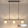 Brilagi - LED RGB+CCT dimbare hanglamp aan kabel AURA LUX 3xGX53/14W/230V 2700-6500K Wi-Fi Tuya zwart/goud