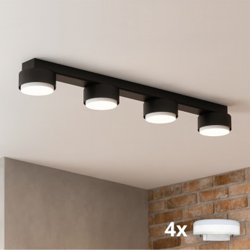 Brilagi - LED RGB+CCT dimbare inbouwspot MONO 4xGX53/14W/230V 2700-6500K Wi-Fi Tuya zwart