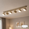 BRILAGI - LED RGB+CCT Dimbare inbouwspot MONO 6xGX53/14W/230V 2700-6500K Wi-Fi Tuya beige/goud