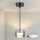 Brilagi - LED RGB+CCT dimbare pendellamp aan kabel AURA LUX 1xGX53/14W/230V 2700-6500K Wi-Fi Tuya zwart/rook