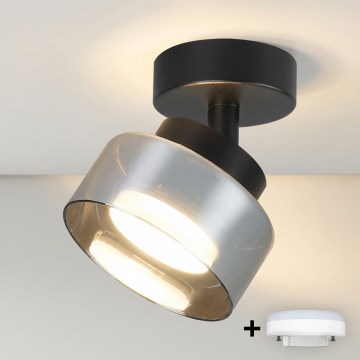 Brilagi - LED RGB+CCT dimbare plafondspot AURA LUX 1xGX53/14W/230V 2700-6500K Wi-Fi Tuya zwart/gerookt