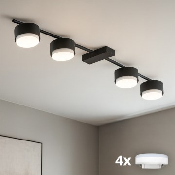 Brilagi - LED RGB+CCT dimbare plafondspot MONO 4xGX53/14W/230V 2700-6500K Wi-Fi Tuya zwart