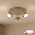 Brilagi - LED RGB+CCT dimbare spot MONO 3xGX53/14W/230V 2700-6500K Wi-Fi Tuya beige/goud