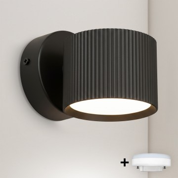 Brilagi - LED RGB+CCT Dimbare wandspot STRIPY 1xGX53/14W/230V 2700-6500K Wi-Fi Tuya zwart