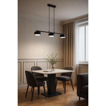 Brilagi - LED RGB+CCT dimbare hanglamp aan kabel MONO 3xGX53/14W/230V 2700-6500K Wi-Fi Tuya zwart