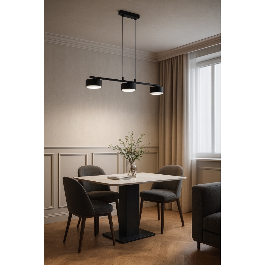 Brilagi - LED RGB+CCT dimbare hanglamp aan kabel MONO 3xGX53/14W/230V 2700-6500K Wi-Fi Tuya zwart