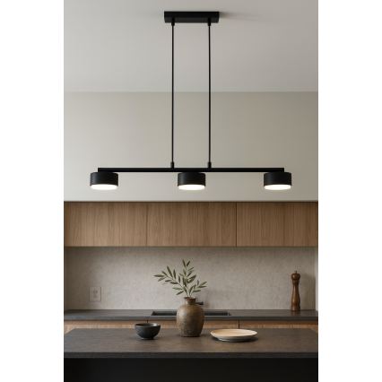 Brilagi - LED RGB+CCT dimbare hanglamp aan kabel MONO 3xGX53/14W/230V 2700-6500K Wi-Fi Tuya zwart