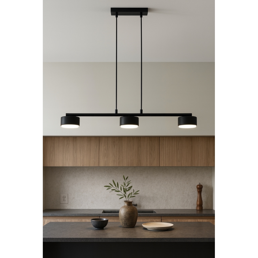 Brilagi - LED RGB+CCT dimbare hanglamp aan kabel MONO 3xGX53/14W/230V 2700-6500K Wi-Fi Tuya zwart