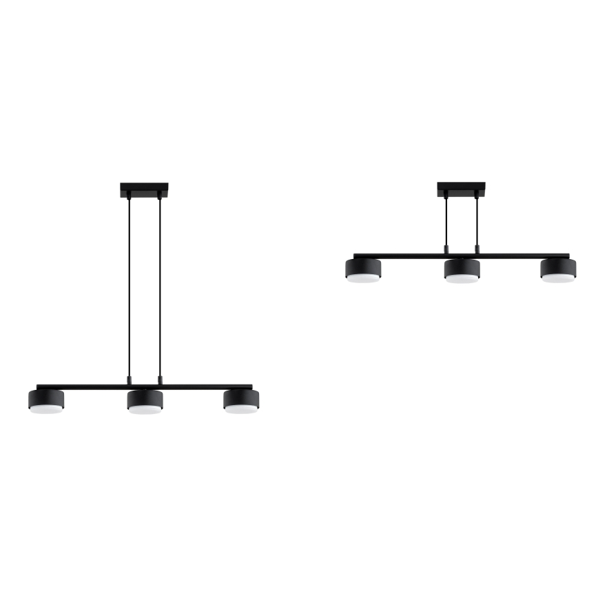 Brilagi - LED RGB+CCT dimbare hanglamp aan kabel MONO 3xGX53/14W/230V 2700-6500K Wi-Fi Tuya zwart
