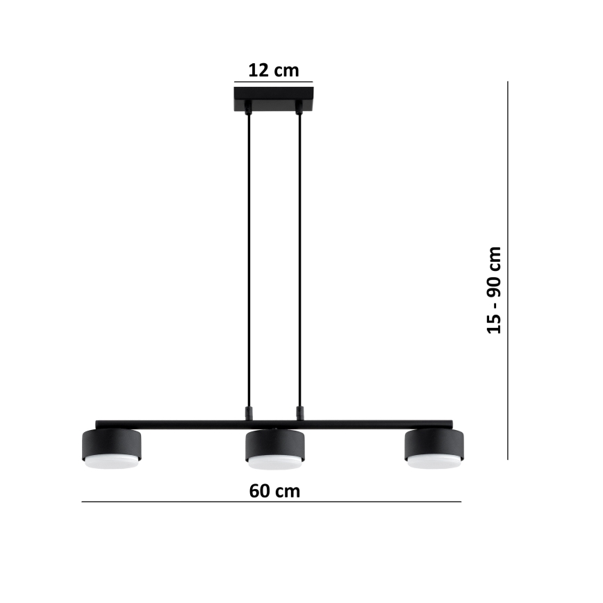 Brilagi - LED RGB+CCT dimbare hanglamp aan kabel MONO 3xGX53/14W/230V 2700-6500K Wi-Fi Tuya zwart
