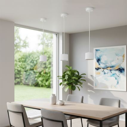 Brilagi - LED RGB+CCT dimbare hanglamp met kabel STRIPY 1xGX53/14W/230V 2700-6500K Wi-Fi Tuya wit