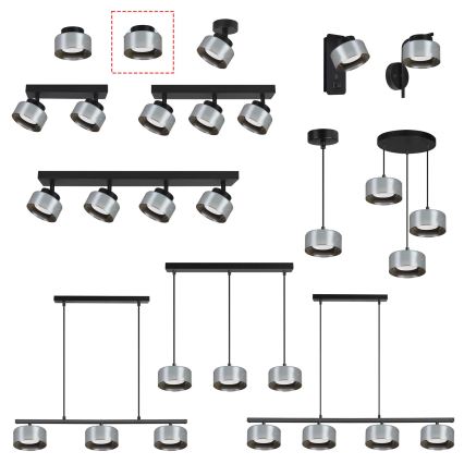 Brilagi - LED RGB+CCT Dimbare inbouwspot AURA LUX 1xGX53/14W/230V 2700-6500K Wi-Fi Tuya zwart/gerookt