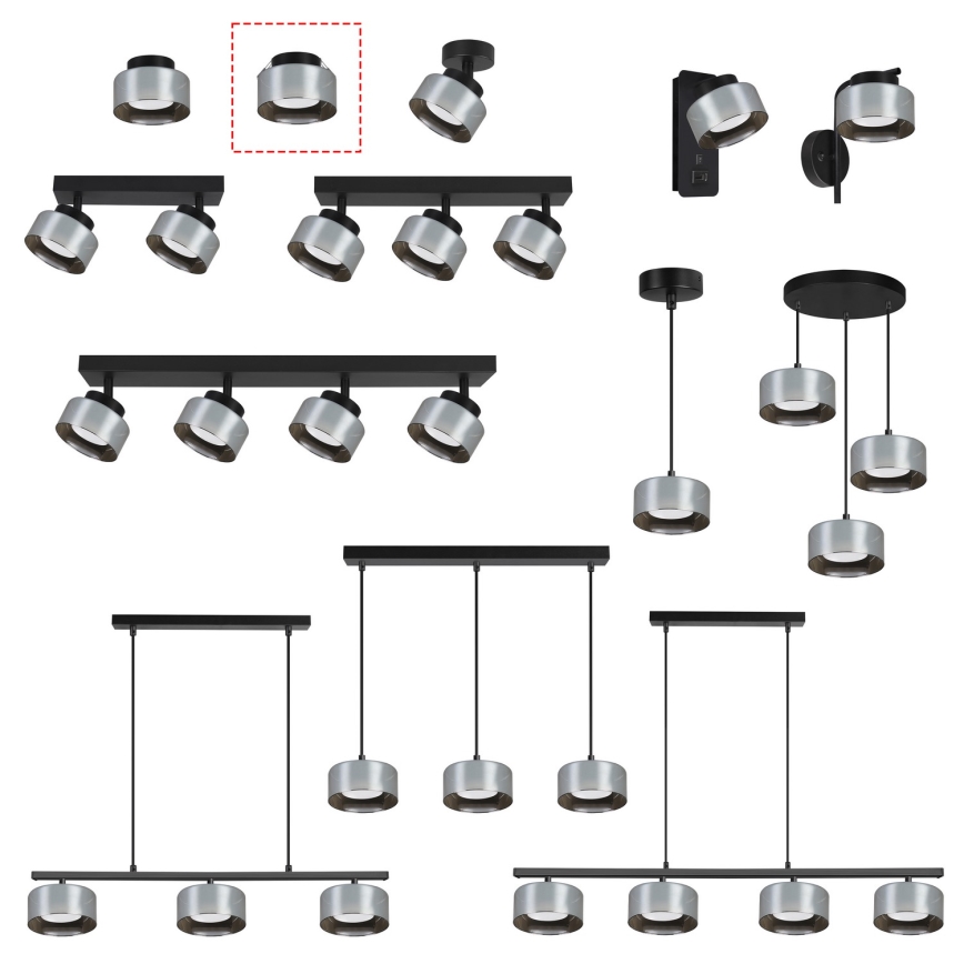 Brilagi - LED RGB+CCT Dimbare inbouwspot AURA LUX 1xGX53/14W/230V 2700-6500K Wi-Fi Tuya zwart/gerookt