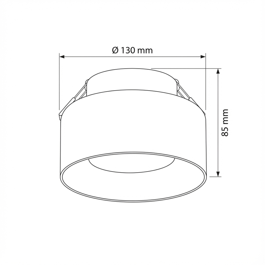 Brilagi - LED RGB+CCT Dimbare inbouwspot AURA LUX 1xGX53/14W/230V 2700-6500K Wi-Fi Tuya zwart/gerookt