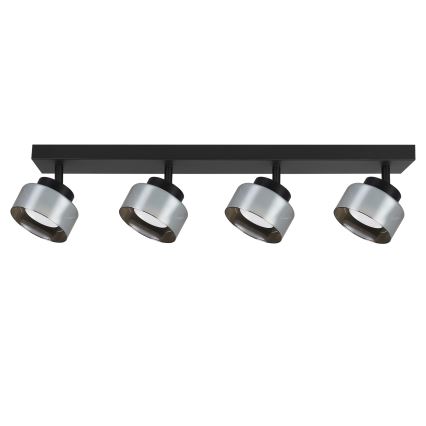 Brilagi - LED RGB+CCT dimbare spotlamp AURA LUX 4xGX53/14W/230V 2700-6500K Wi-Fi Tuya zwart/gerookt