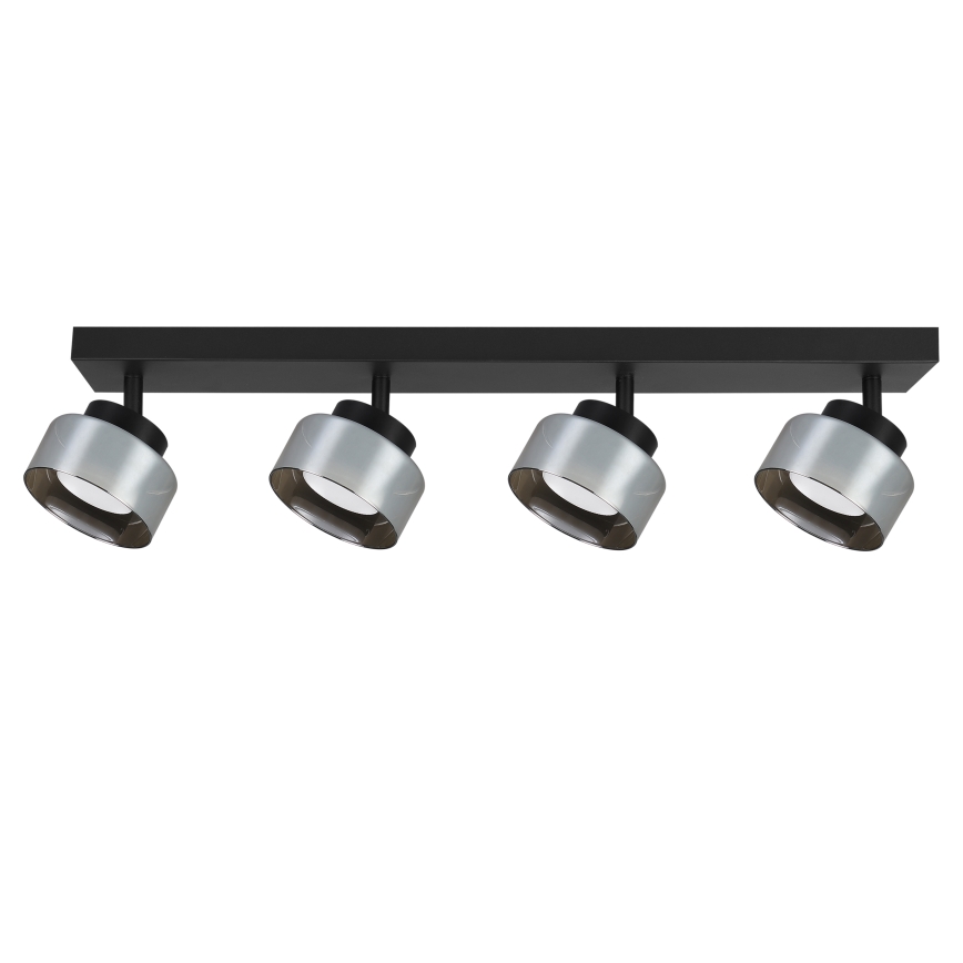 Brilagi - LED RGB+CCT dimbare spotlamp AURA LUX 4xGX53/14W/230V 2700-6500K Wi-Fi Tuya zwart/gerookt