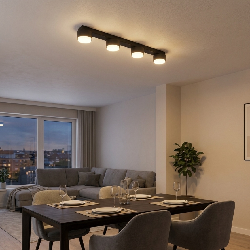 Brilagi - LED RGB+CCT dimbare inbouwspot MONO 4xGX53/14W/230V 2700-6500K Wi-Fi Tuya zwart