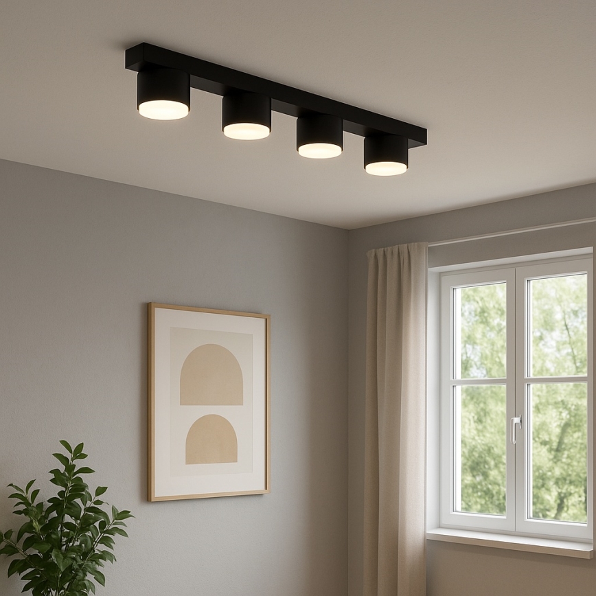 Brilagi - LED RGB+CCT dimbare inbouwspot MONO 4xGX53/14W/230V 2700-6500K Wi-Fi Tuya zwart