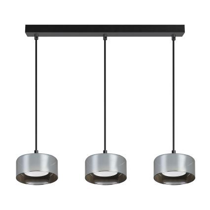 Brilagi - LED RGB+CCT dimbare hanglamp aan kabel AURA LUX 3xGX53/14W/230V 2700-6500K Wi-Fi Tuya zwart/rookglas