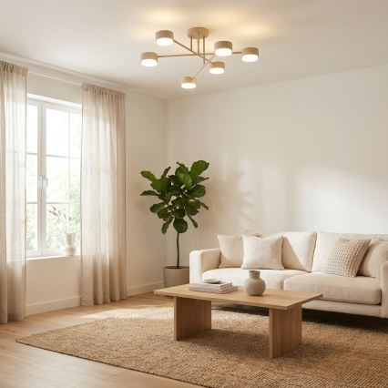 Brilagi - LED RGB+CCT dimbare opbouwkroonluchter MONO 6xGX53/14W/230V 2700-6500K Wi-Fi Tuya zwart