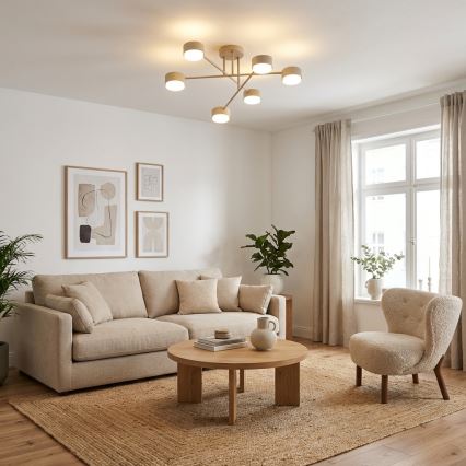 Brilagi - LED RGB+CCT dimbare opbouwkroonluchter MONO 6xGX53/14W/230V 2700-6500K Wi-Fi Tuya zwart