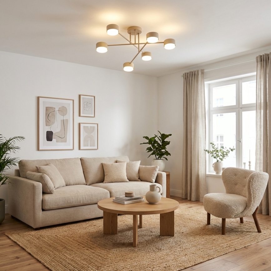 Brilagi - LED RGB+CCT dimbare opbouwkroonluchter MONO 6xGX53/14W/230V 2700-6500K Wi-Fi Tuya zwart