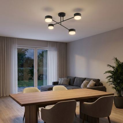Brilagi - LED RGB+CCT dimbare opbouwlamp MONO 4xGX53/14W/230V 2700-6500K Wi-Fi Tuya zwart