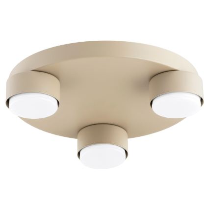 Brilagi - LED RGB+CCT Dimbare plafondlamp MONO 3xGX53/14W/230V 2700-6500K Wi-Fi Tuya Ø 30 cm beige