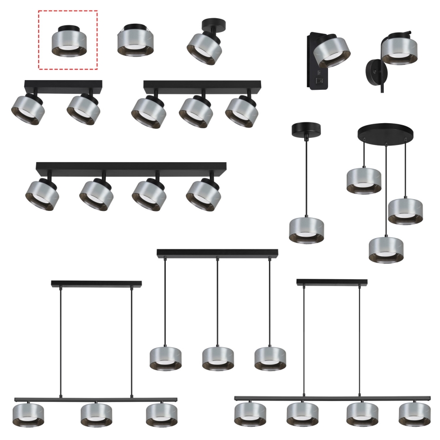 Brilagi - LED RGB+CCT Dimbaar inbouwspot AURA LUX 1xGX53/14W/230V 2700-6500K Wi-Fi Tuya zwart/gerookt glas